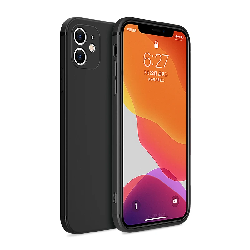 

iPhone 12 phone case matte soft 1.5mm tpu shock proof silicon for iphone 12 pro max phone case