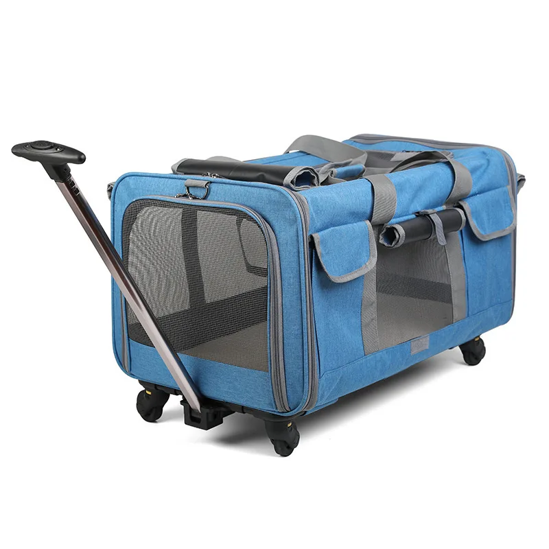 

Pet carrier Removable Wheeled Pet Carrier for Medium expandable bag Comfort and convenience pet bag