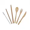 Cutlery Yogurt Spoon Biodegradable Utility Wooden Spoon Knife Fork Set