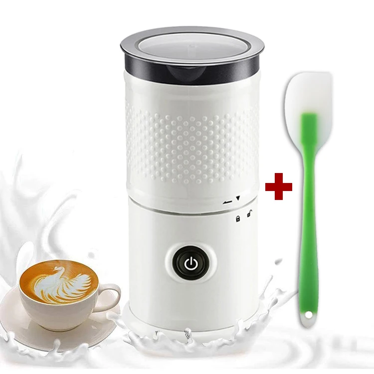 

High Quality and Low Price Electric Mini Stainless Steel Food Milk Frother Double whisk Handheld Drink Mixer Foam Maker, Black, white