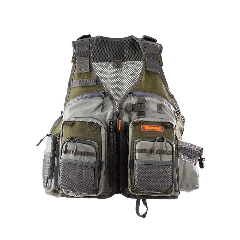 Fly Fishing Vest Pack For Trout Fishing Constructed From Light Weight