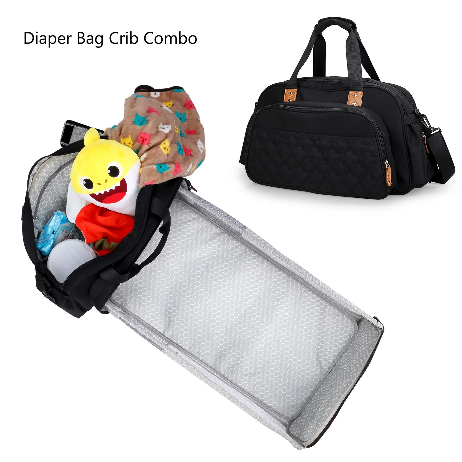 

2021 customized logo multifunctional fashion nappy baby diaper bag backpack mommy diaper bag backpack for mother with bed, Customized colors