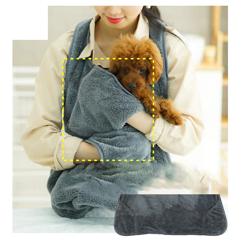 

Microfiber Anti-hair Pet Cleaning And Beautician Work Cothes Pet Apron