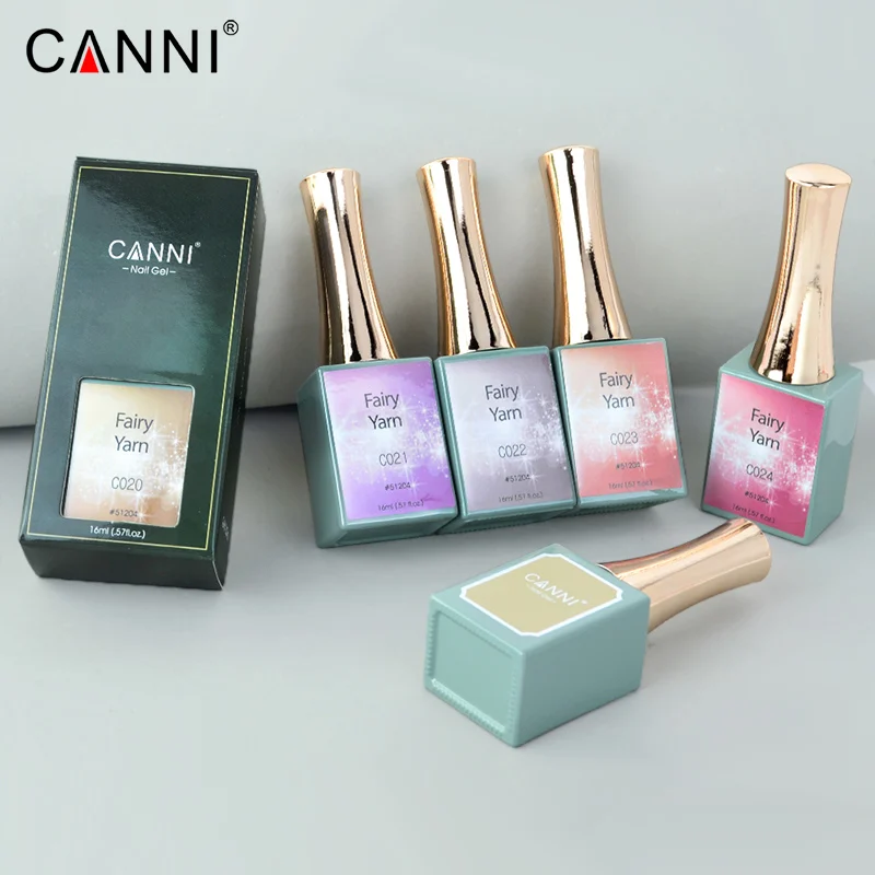 

CANNI soak off gel nail polish kit 16ml Nail Polish Cat Eye UV Gel Holograph Glitter OEM/ODM color nail art kit 6pcs/set, 126 colors #c001-#c126