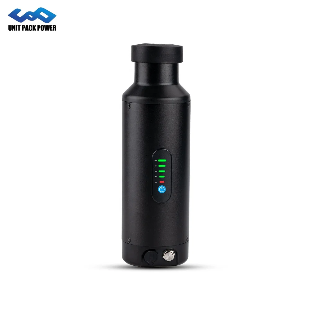 

New arrival 36v 7ah 10.5ah bottle case bike lithium battery with power display for 36v hub mid drive motor