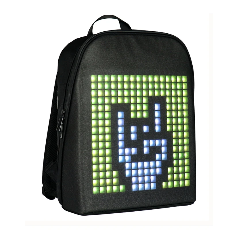 

Waterproof phone wifi control software editing bag school bag with hidden led display smart backpack led bag pack, Customized color