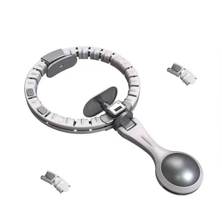 

New Arrival High Quality Smart Hula Ring Hoop Automatic Hula Hoops For Adults, Silver