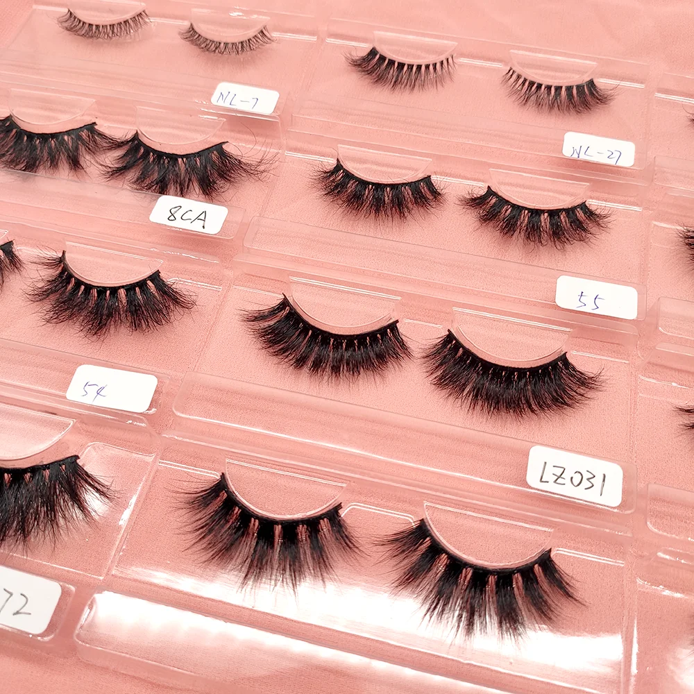 

Wholesale 3d mink eyelashes real fur100% Real Mink Strip 3D Mink Lashes Vendor