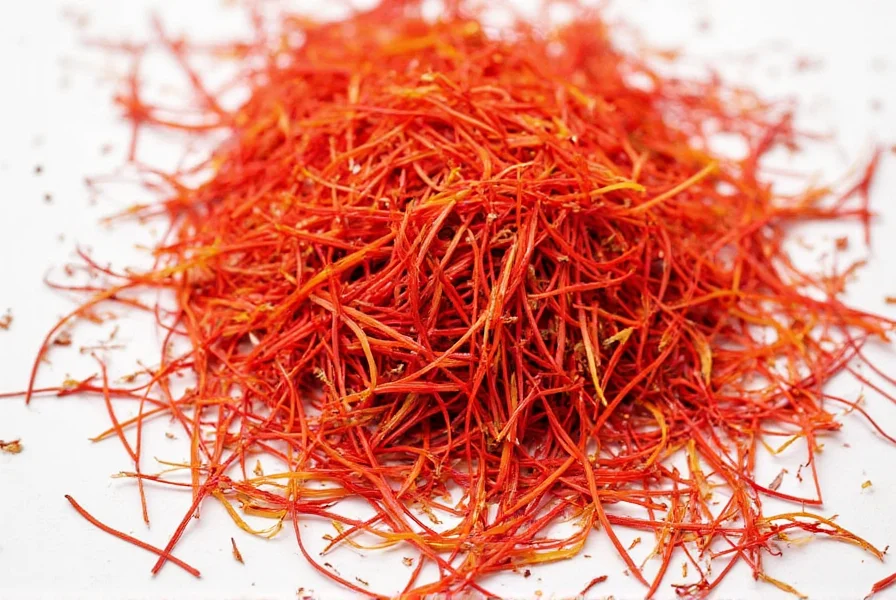 Close-up photograph of saffron threads steeping in warm milk showing the vibrant golden color transformation
