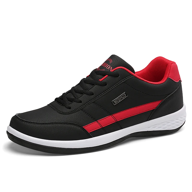 

PU Leather Men Sneakers Classic Lightweight Sports Running Shoes for Men Size 39-46 Support Dropshipping