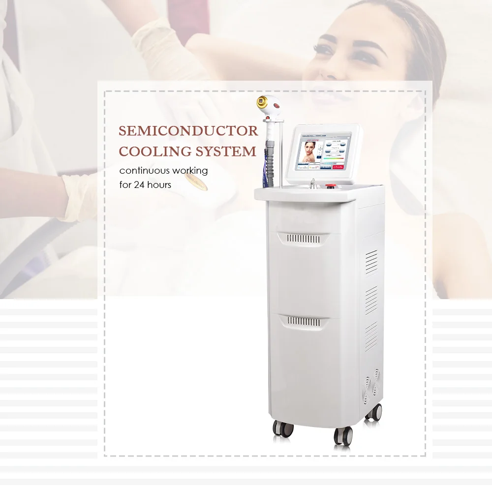 

2021 Germany 808nm epilation 300W machine ice price hair removal face handpiece device for Microchannel laser diode, White in standard, free to change