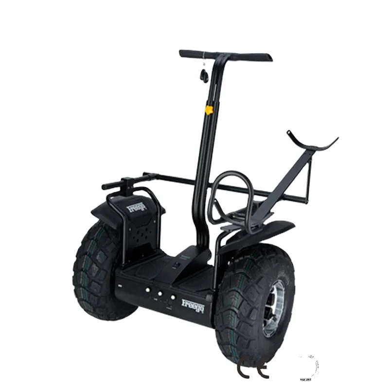 

19 inch Fat tire wheel off-road electric kick scooter foot scooter for adult provided by original manufacturer, White and black