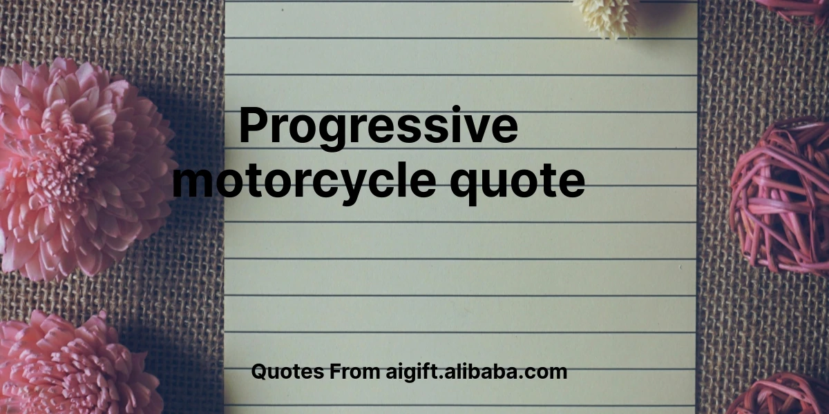 progressive motorcycle quote