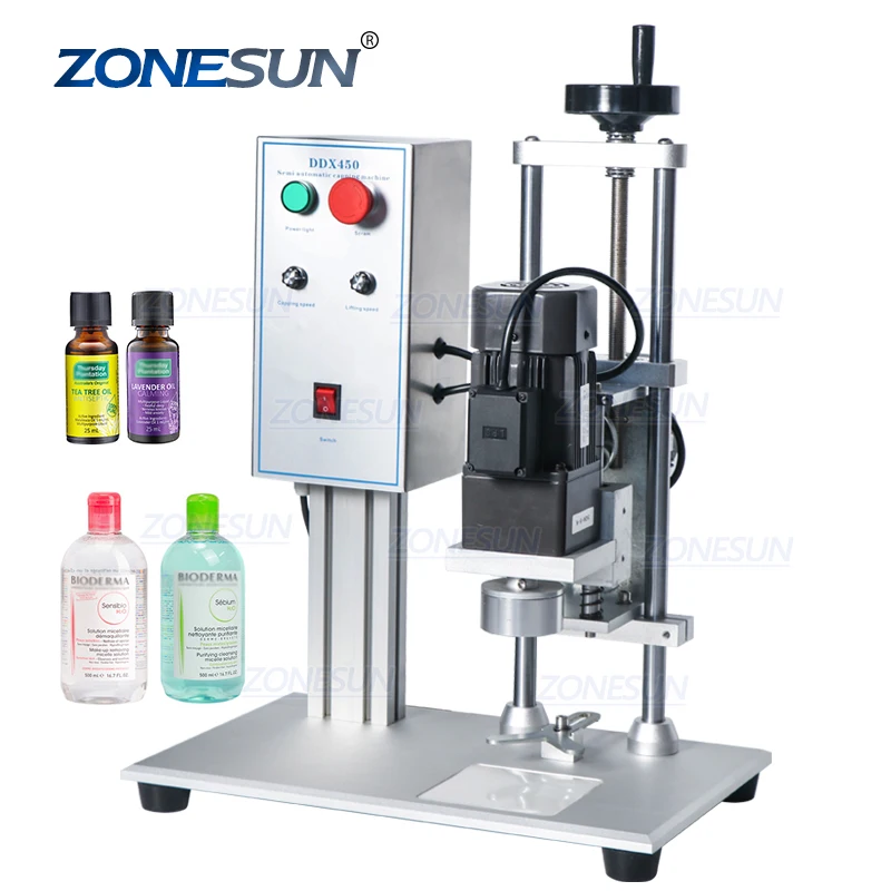 
ZONESUN ZS XG450 Pump Manual Semi Automatic Bottle Glass Bottle Ropp Capping Sealing Making Plastic Bottle Machines  (60721741659)