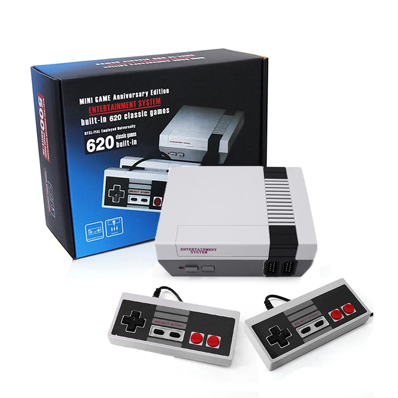 

Wholesale retro classic game console classic family 400 500 games 620 in 1 game console, Grey