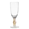 300ml Wholesale Thank You Gift Sets 24K Gold Foil Crystal Glass Champagne Flute Colored Glass Stemware