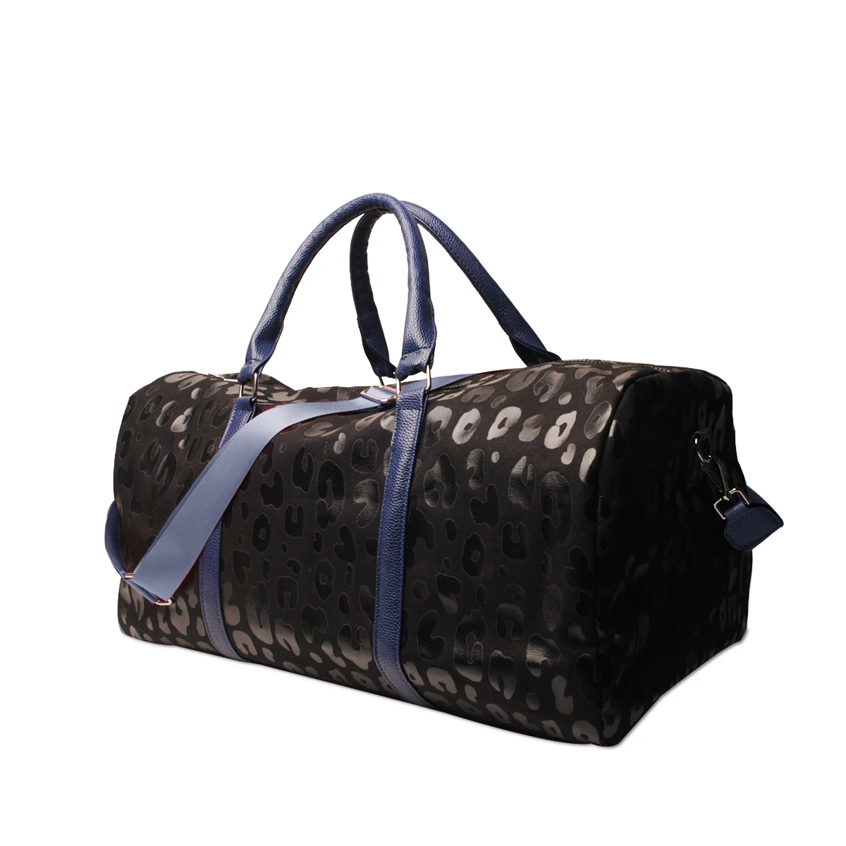 

Wholesale Black Leopard Duffel Bag With Pu Handle Waterproof Duffel Dry Bag Duffel Bag Women Overnight DOM112-1065