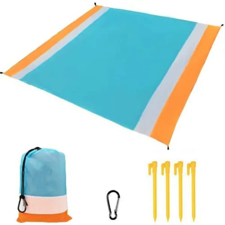 

Lightweight Sand Free Beach Mat, Waterproof Pocket Beach Blanket Folding Camping Mat Mattress Portable Lightweight Mat Outdoor, Customized
