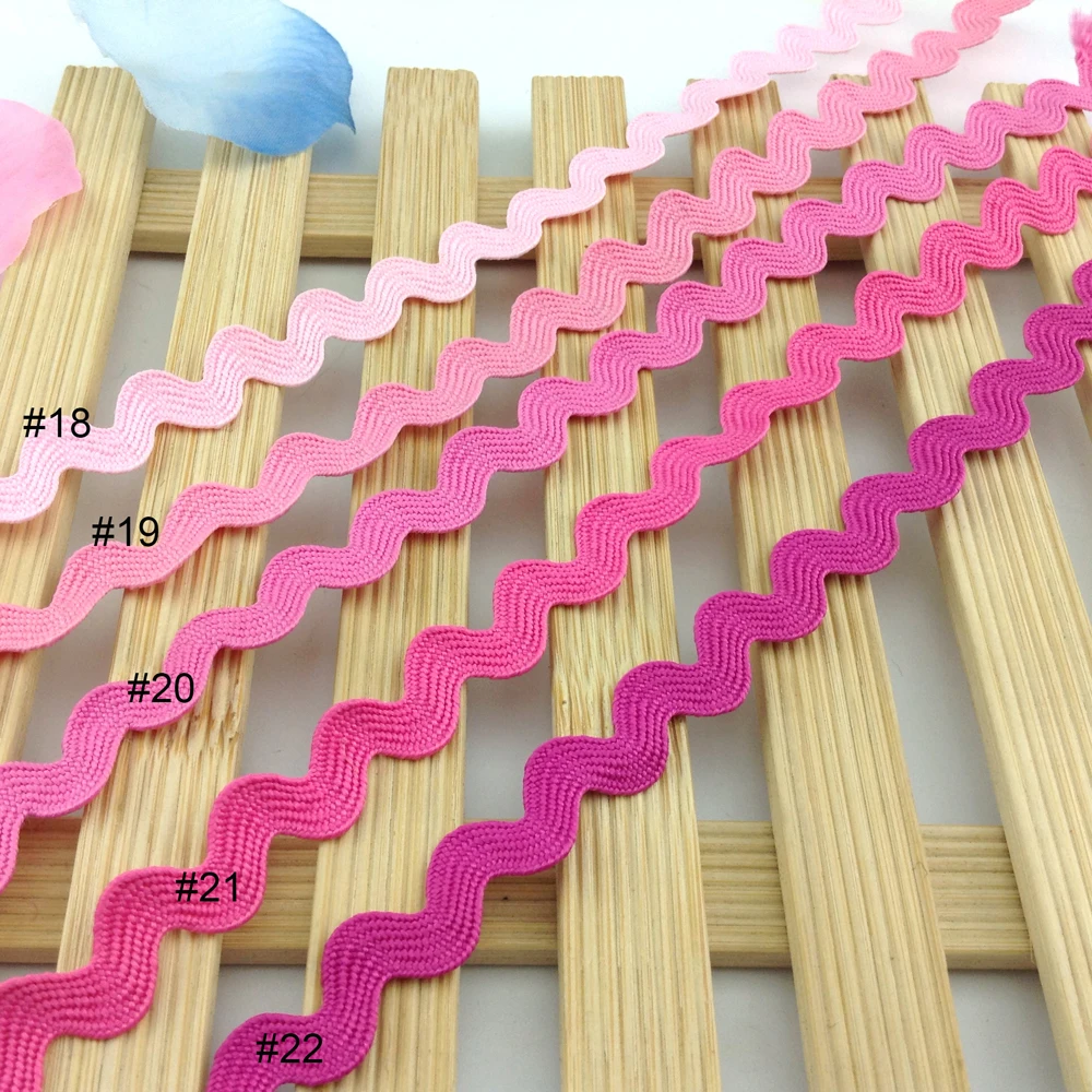 8mm 10mm Colorful Ric Rac Ribbon Tape Zig Zag Lace Trimming 31 Color