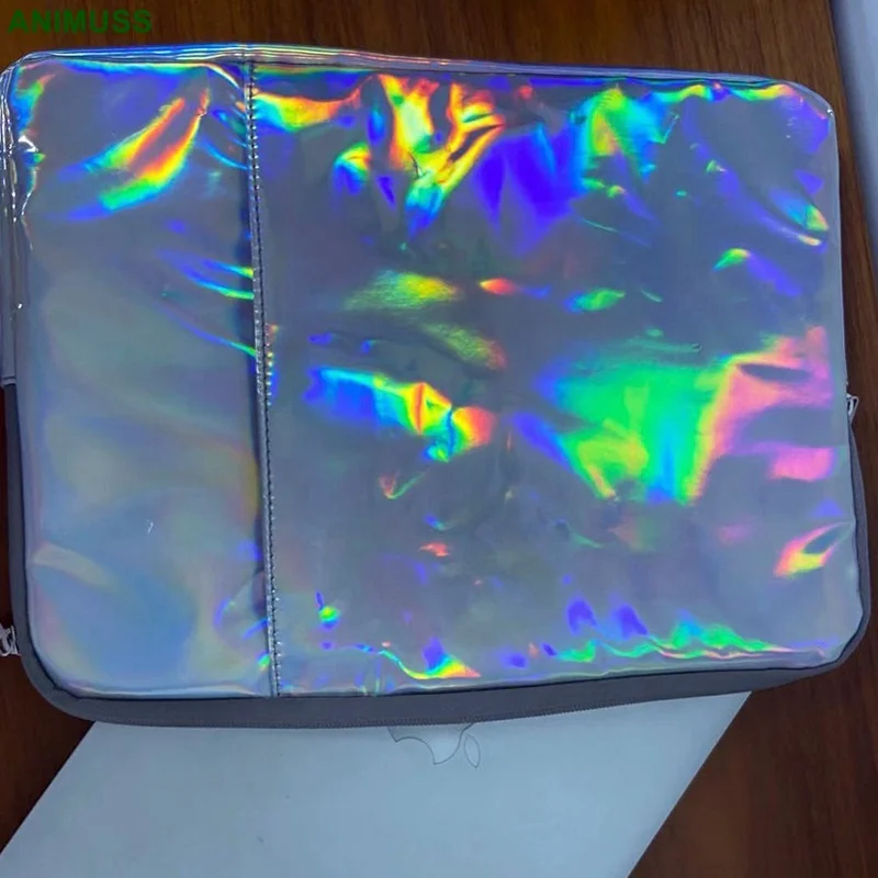 

Iridescent Laser Glitter Laptop Computer Sleeve Case Bags for MacBook Air Pro Huawei