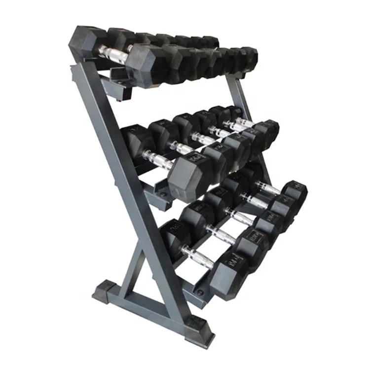 

High quality with good price gym fitness equipment 3 layers dumbbell rack BW4018