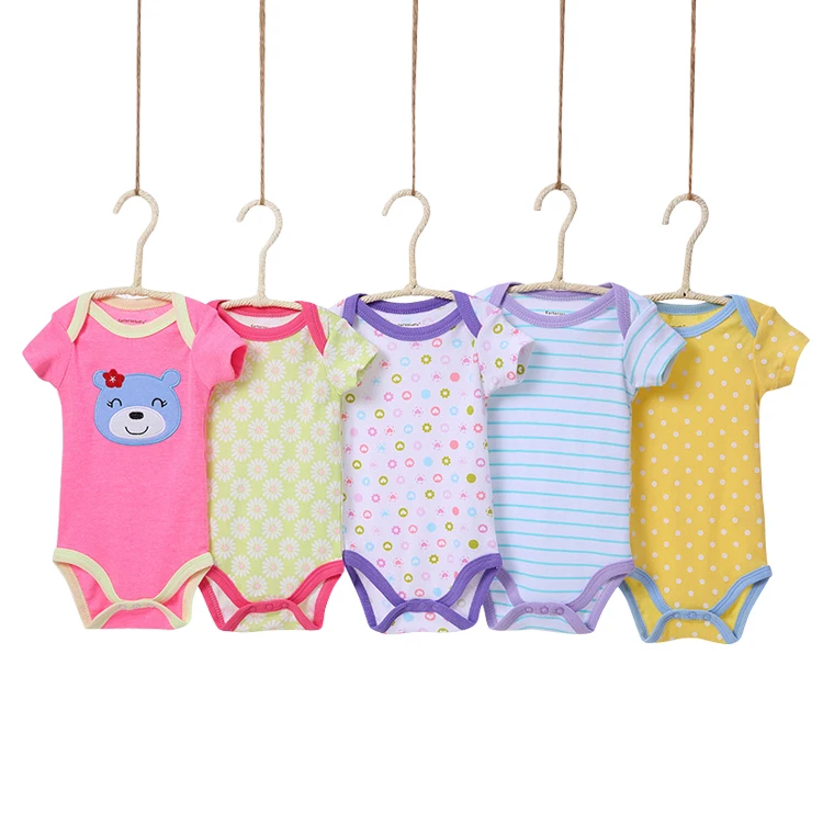 

cheap 5 in 1 short sleeve baby bodysuits