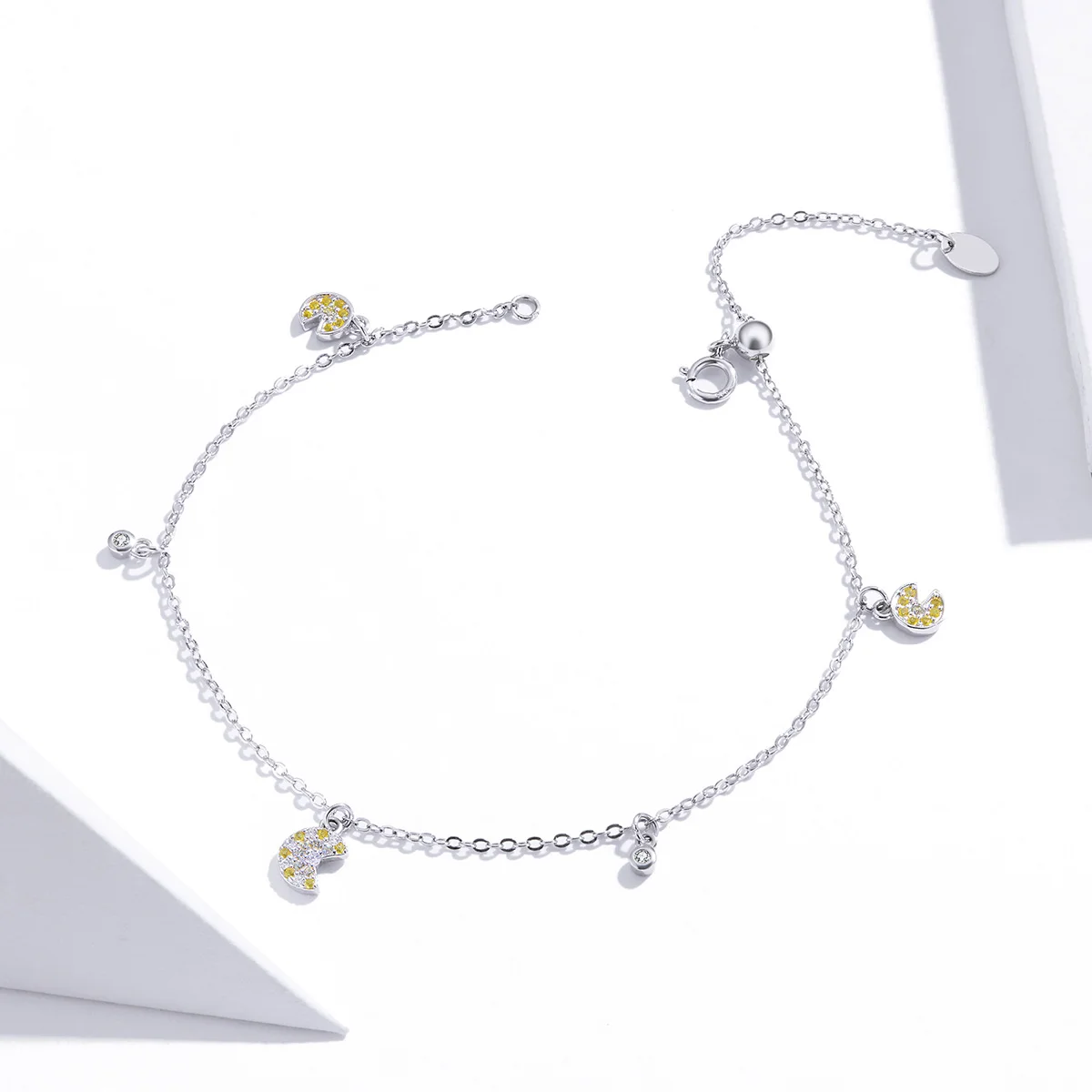 

Customized New Type Exquisite S925 Sterling Silver Summer Lemon Link Charm Bracelets