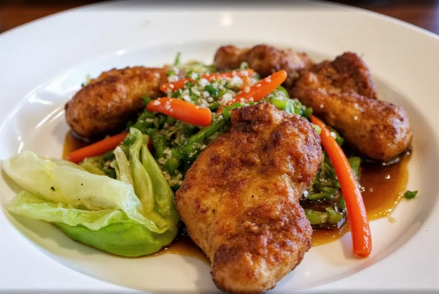 Ginger Bistro Cape Coral signature dish presentation showing colorful Thai curry with fresh herbs and vegetables