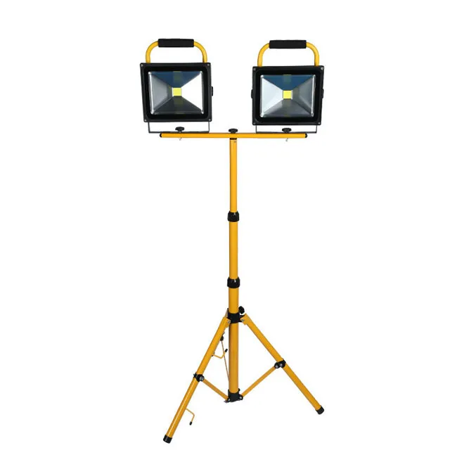 Hot selling IP65 high brightness led tripod stand 20W led rechargeable work light