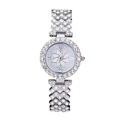 

Latest Luxury Gold Plated Bling Hip Hop Iced Out Watches Quartz Full Diamond Watches For Women Iced Out Montre, Multiple color options