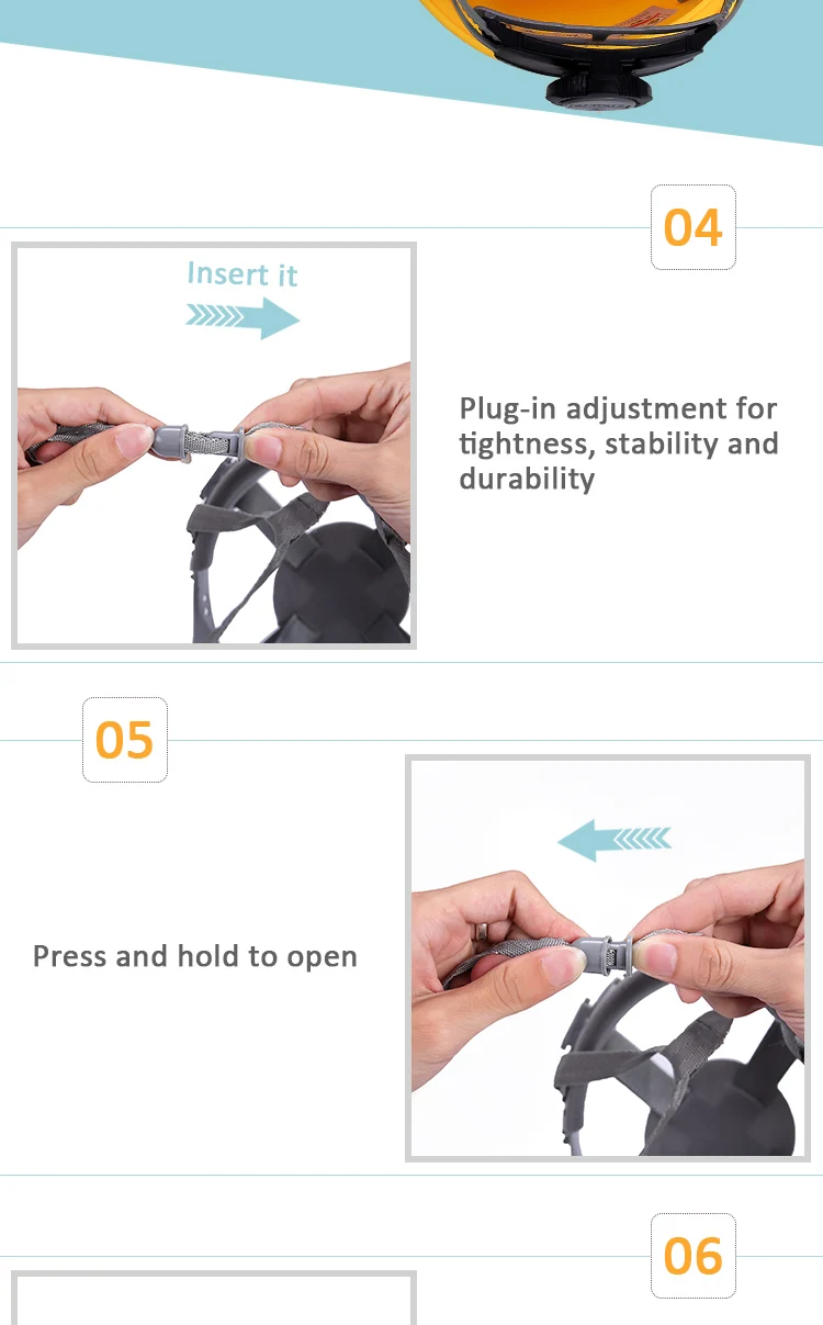 Adjustable safety helmet