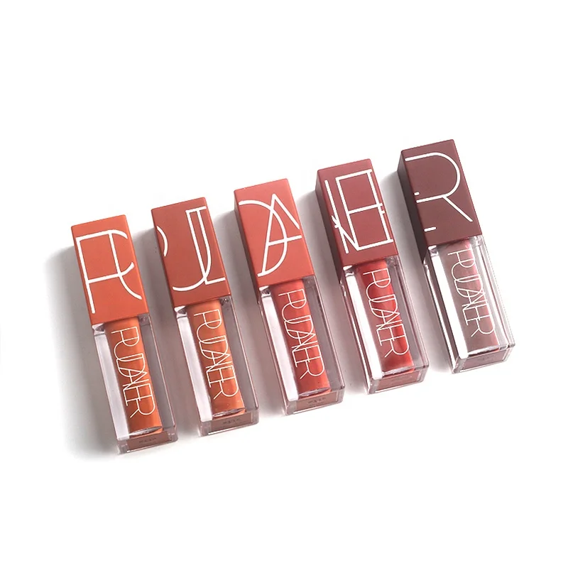 

Pudaier Matte Velvet Liquid Lipstick Moisturizing Lip Gloss Pumpkin Lipgloss, 5 colors