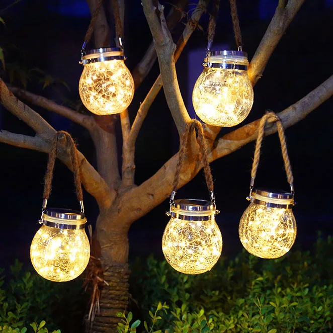 

LED Solar Fairy Light Powered Mason Jar Lights for Outdoor Patio Party Wedding Garden Courtyard Decorative Solar Garden Light