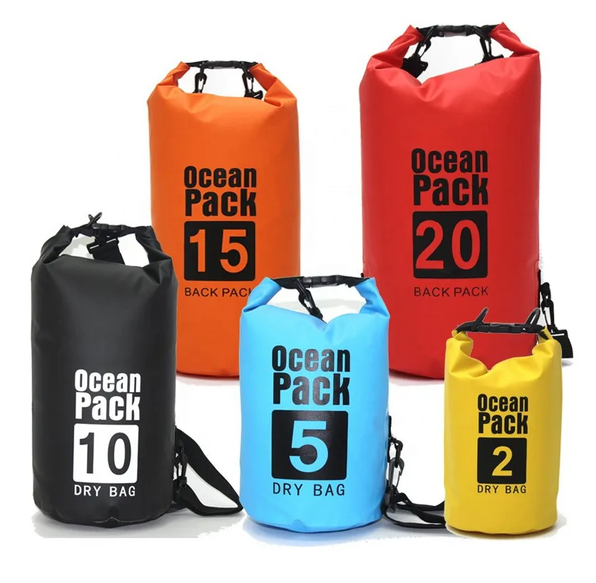 

Custom Logo PVC Waterproof Dry Bag - Roll Top Dry Compression Sack swimming Floating Dry Bags, Grey red orange blue yellow black purple green pink oem &