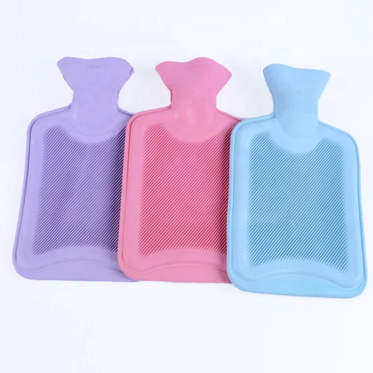 
hot water bottle nature rubber pvc 2000ml 1500ml 1000ml 500ml red green blue cover BS bolsa hot water bag 