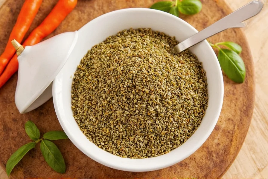 Chef adjusting spices in a curry pot while comparing fenugreek leaves with alternative ingredients