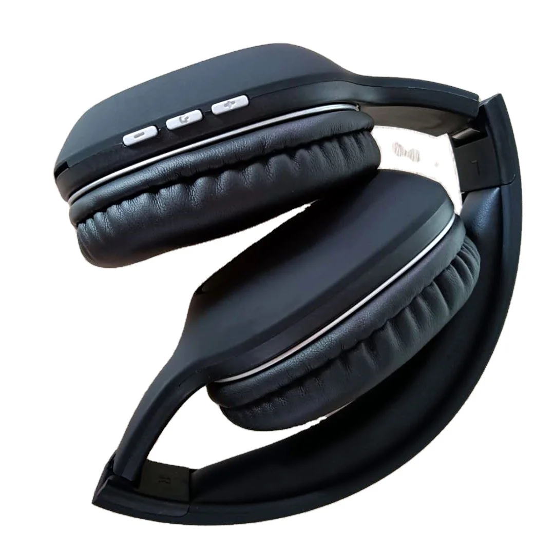 

Wireless Blue Tooth Headset BlUe tooth 5.0 Support Heavy Bass Voice Turnkey ear Headphones, Black color