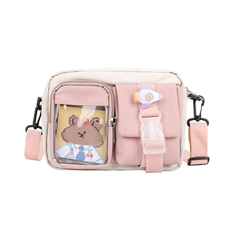 

Japanese fashion student small fresh and cute bag soft girl Korean mobile phone bag female casual messenger bag