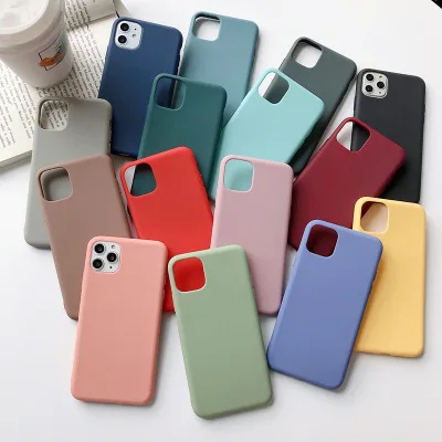 

Custom Logo Matte Soft Tpu Silicone Shockproof Phone Coque Cover Pro Max For iphone 11 Case