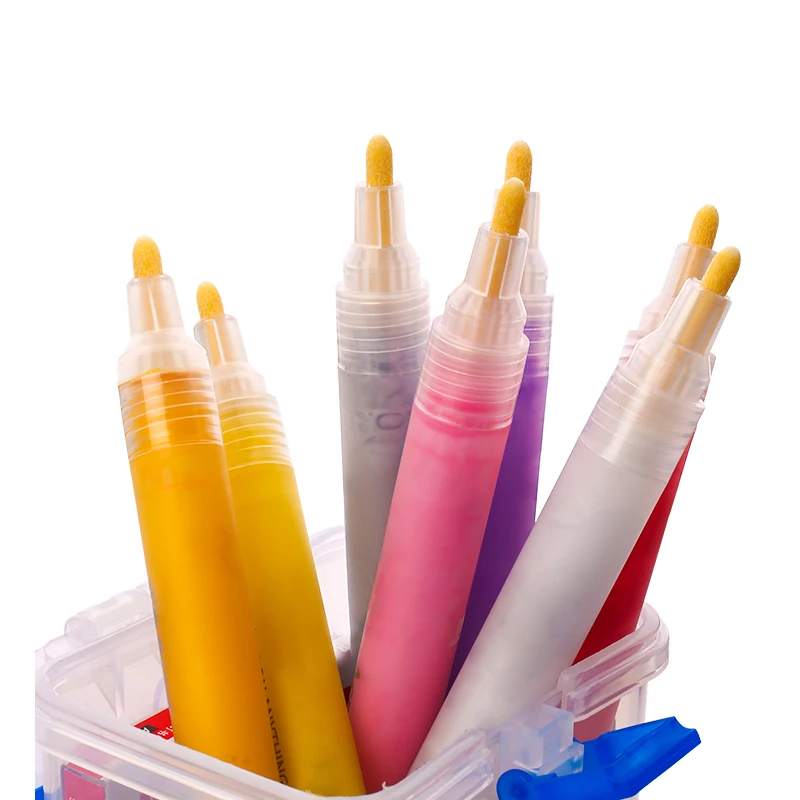 12/24/36/40 Assorted Colors Custom Logo And Tip Rock Painting Permanent