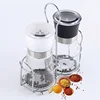 Hot manufacture round rechargeable salt and pepper grinder ceramic mills set professional spice mill