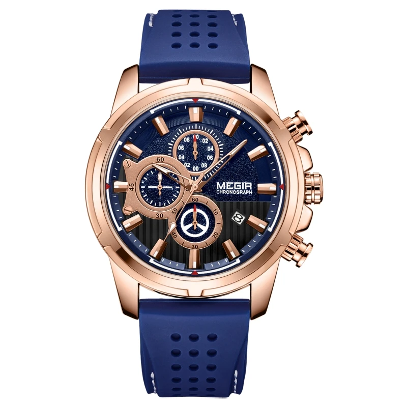 

Megir new design men watch silicon reloj de hombre