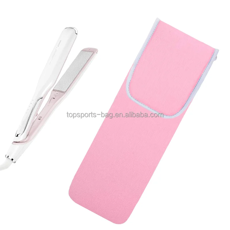 

Pink Blank Heat Resistant Neoprene Iron Curling Holder Hair Tools Cover