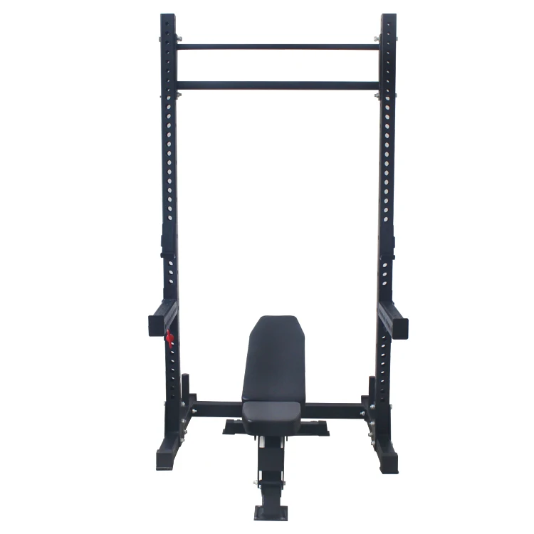 

Commerical Custom Gym Fitness squat stand half power rack, Black