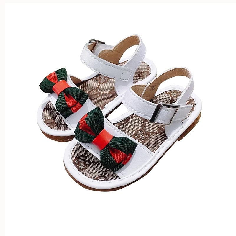 

Wholesale new arrive summer fashion bow kids shoes soft baby girls casual sandals, As picture show