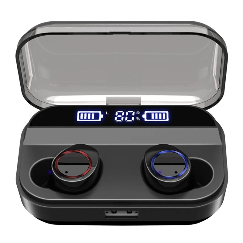 

X11 TWS wireless earphones touch control headphone headset with led light QI Enabled Wireless Charge earbuds
