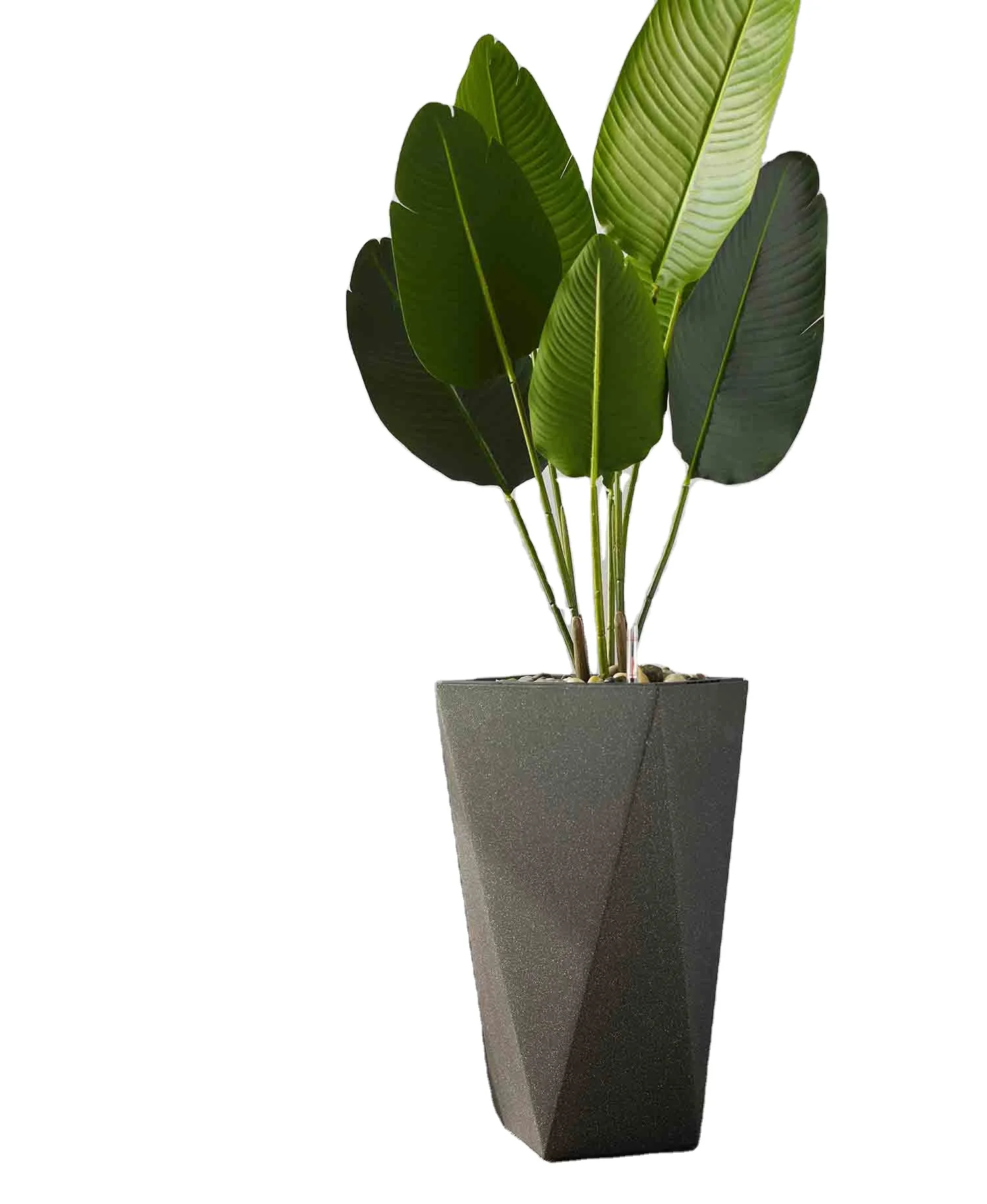 

Large indoor outdoor self-watering planters vertical garden plastic pots for plants hotel floor pot