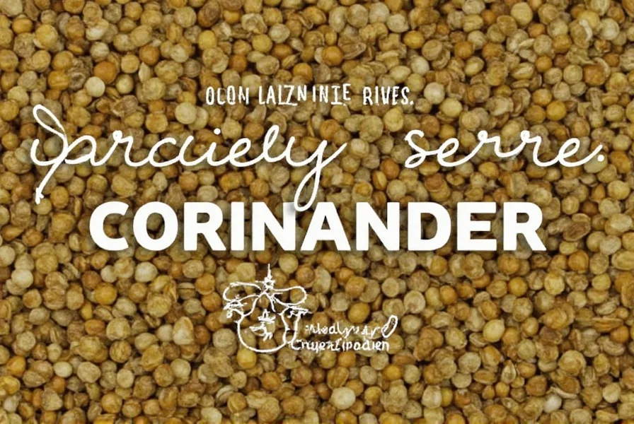 Toasting coriander seeds in a pan