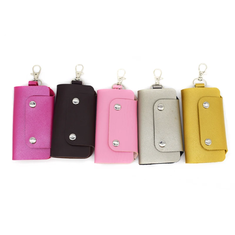 

PU Leather Keychain Key Holder Organizer Housekeeper Holders Car Keychain Clip Pocket Tool Pouch Key Wallet