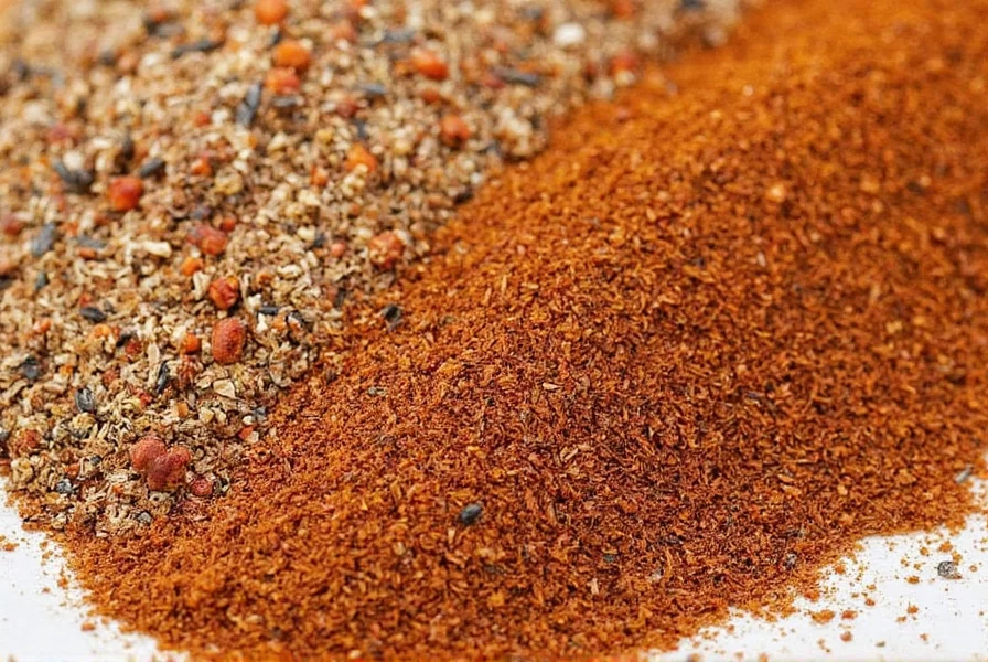 Homemade blackened seasoning ingredients in small bowls